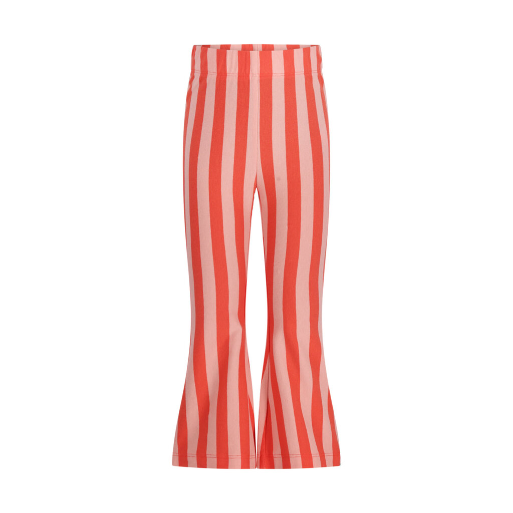 The New Chapter flared pants Nena D602-5610-947 Red Pink Stripes