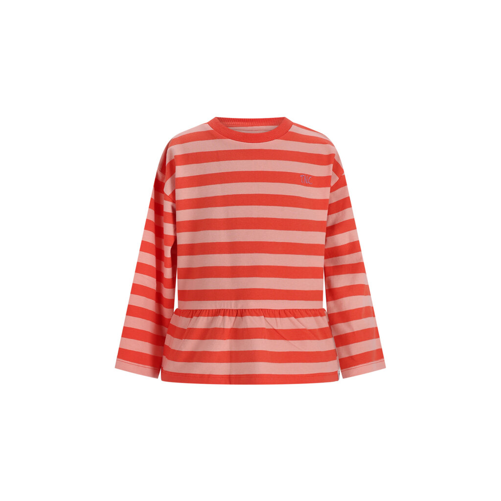 The New Chapter T-shirt Loua D602-5452-947 Red Pink Stripes