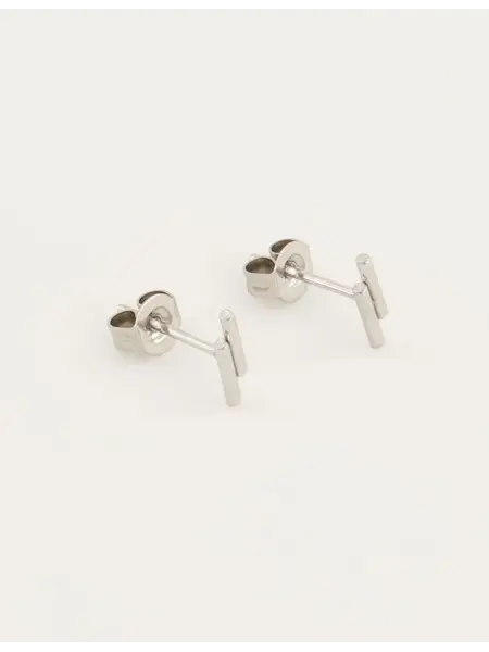 Studs twee staafjes MJ04760 Zilver