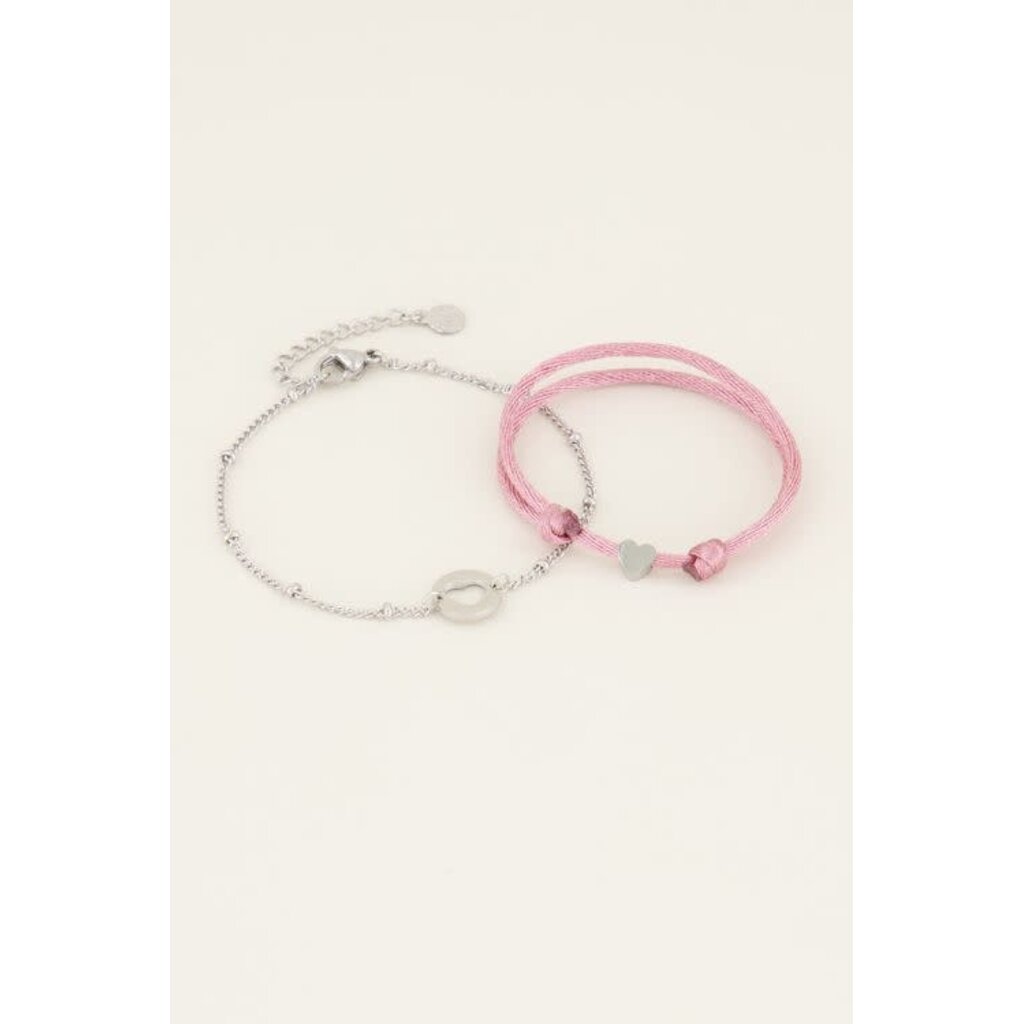 Mother & Daughter bracelet mini MJ03410 zilver
