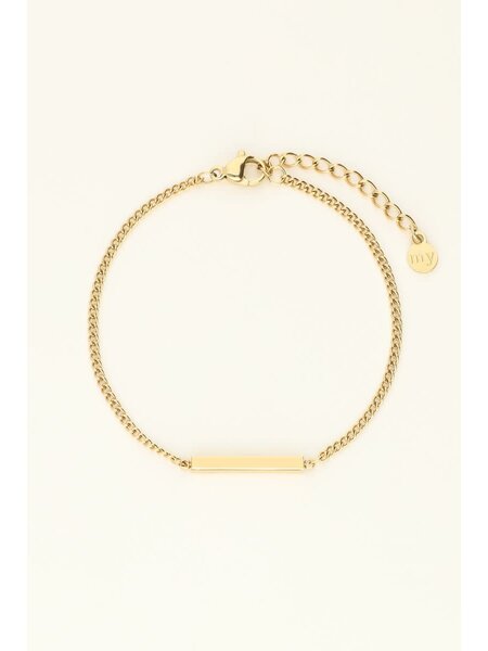 Bracelet balk MJ06376 Goud