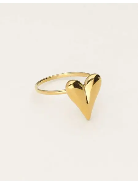 Ring with heart MJ10924 Gold