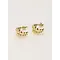  Earring dots double MJ11527 Gold