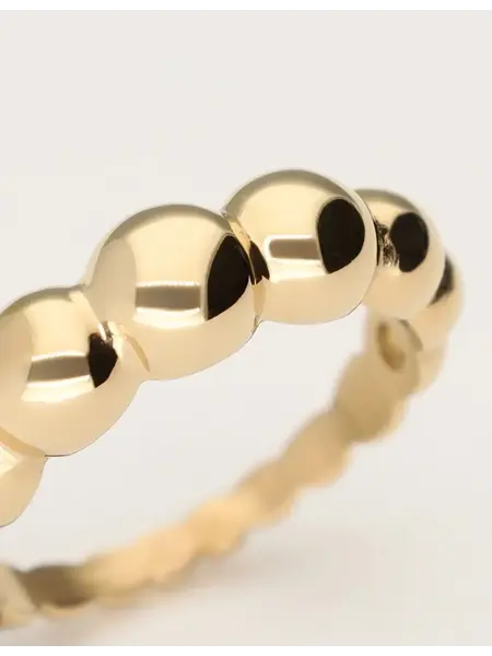 Ring bubble MJ11538 Goud