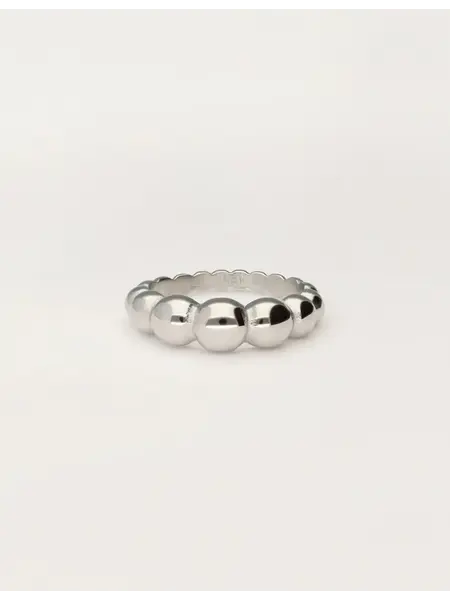 Ring bubble MJ11538 Zilver