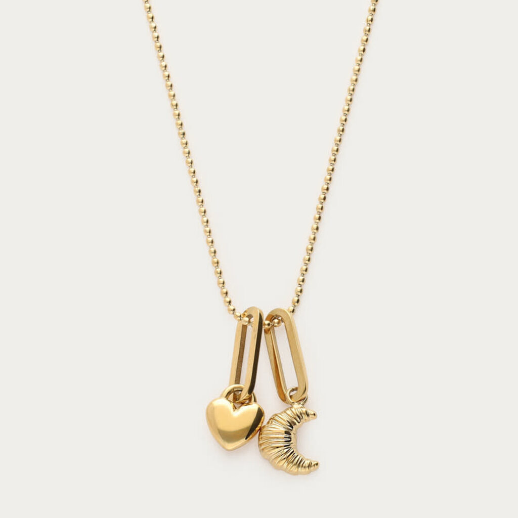 Necklace basic love long MJ15331 Gold