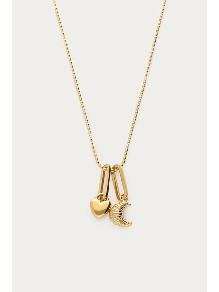 Ketting basic love long MJ15331 Goud