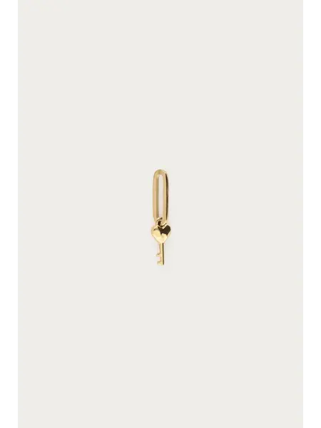 Charm valentine key MJ15328 Goud