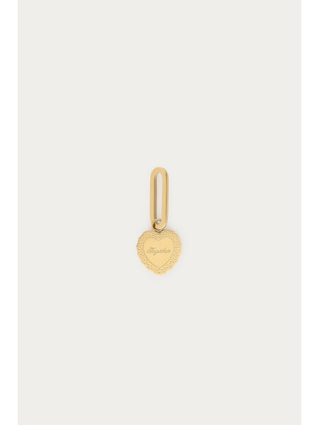 Charm valentine heart together MJ15325 Gold
