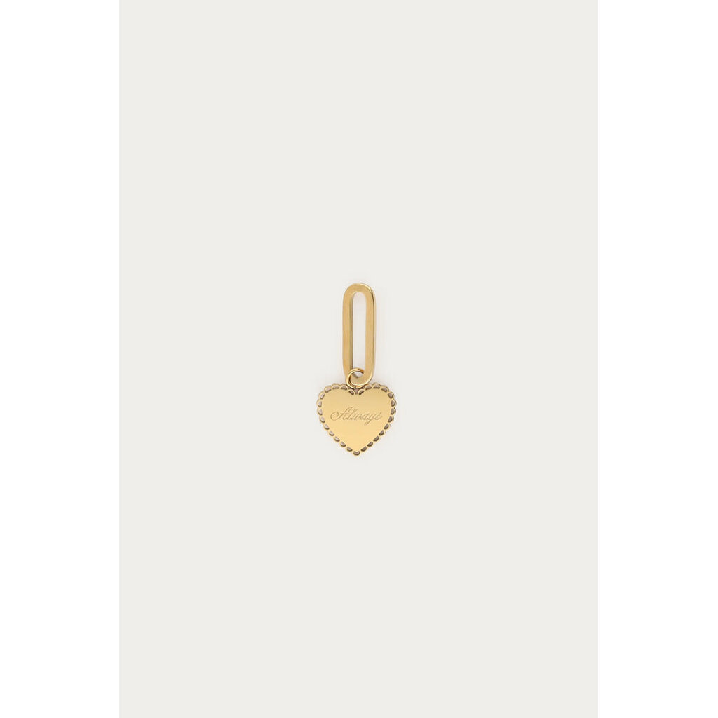 Charm valentine heart always MJ15324 Goud