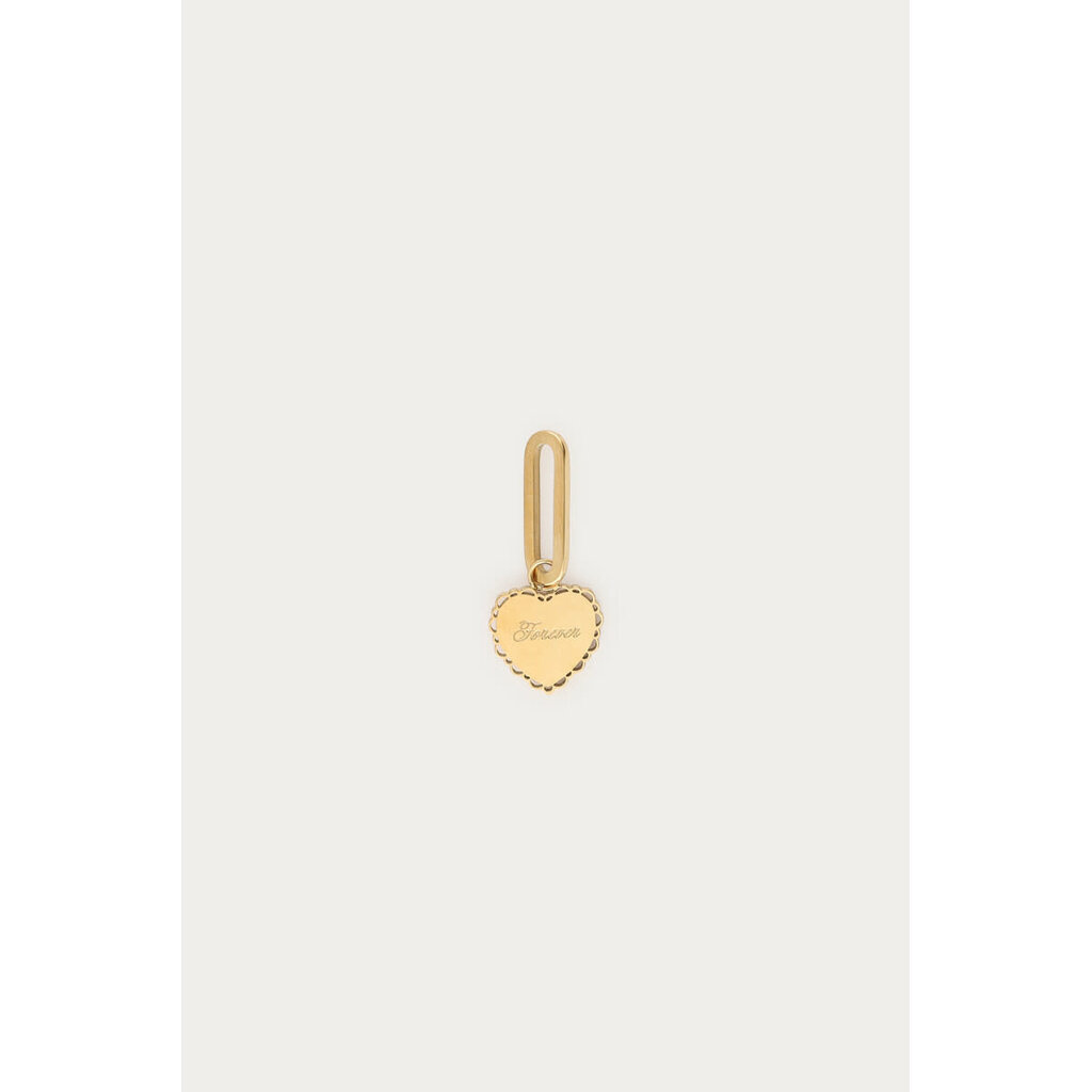 Charm valentine heart forever MJ15320 Goud