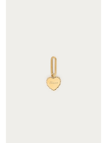 Charm valentine heart forever MJ15320 Goud