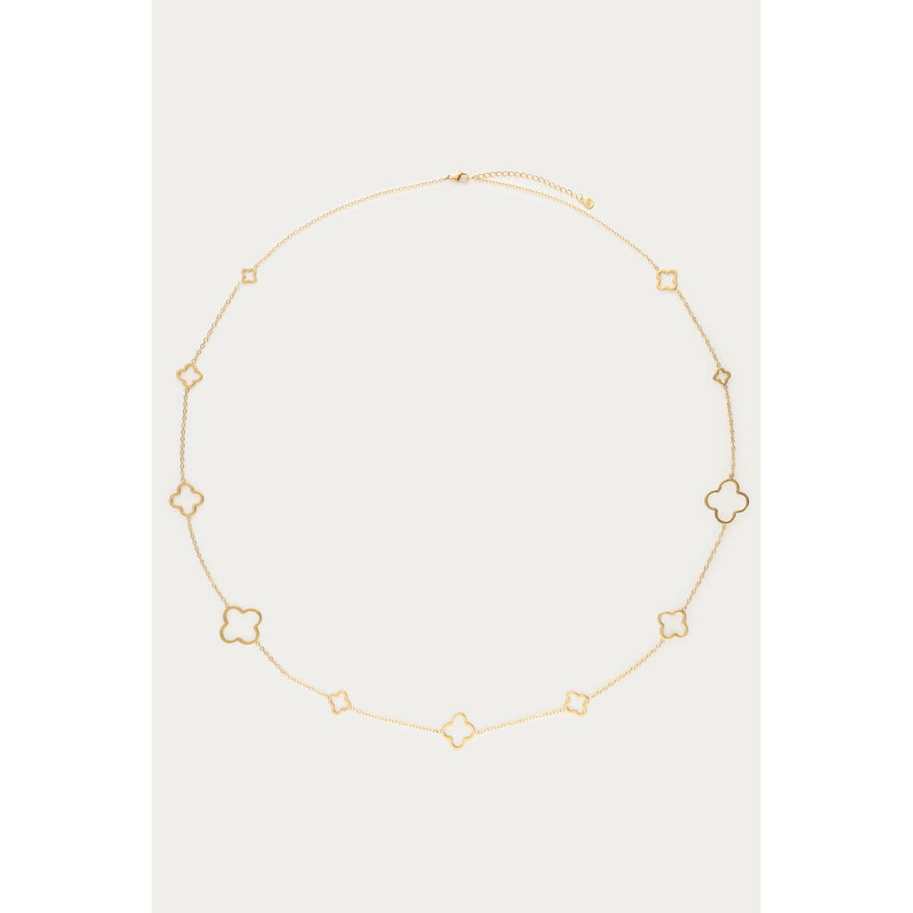Ketting long clovers MJ12835 Goud