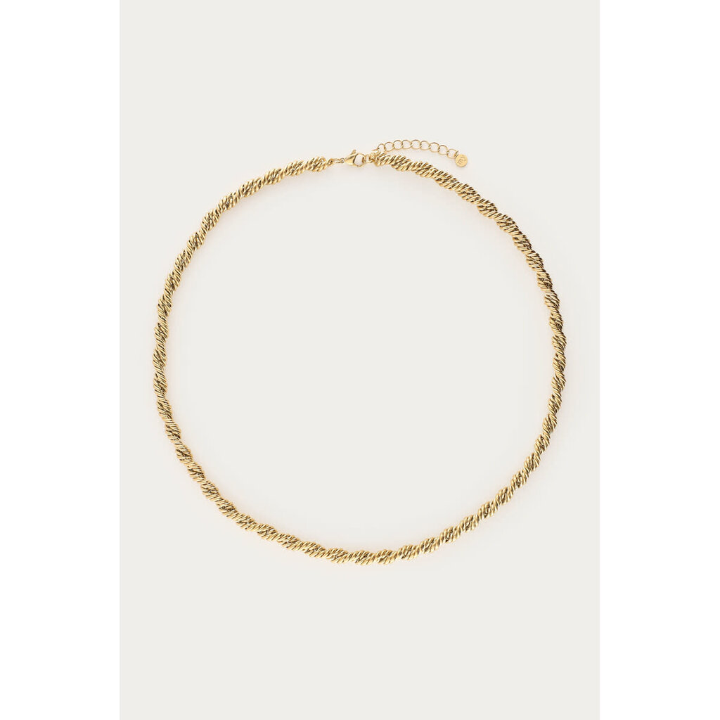 Ketting twisted chain big MJ14160 Goud