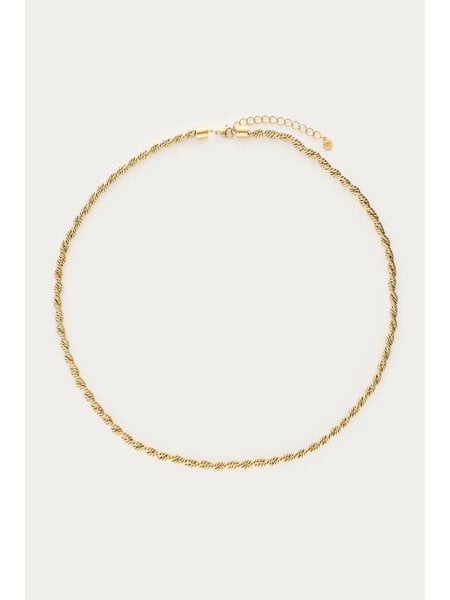Necklace twisted chain small MJ14157 Gold