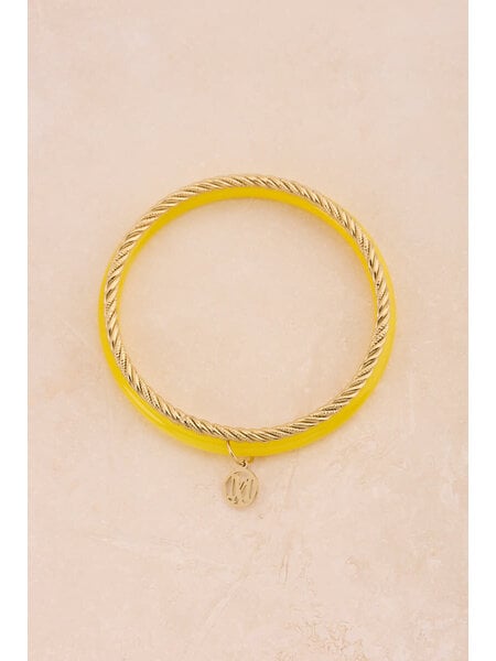 Bangle set thin yellow MJ15843 Gold