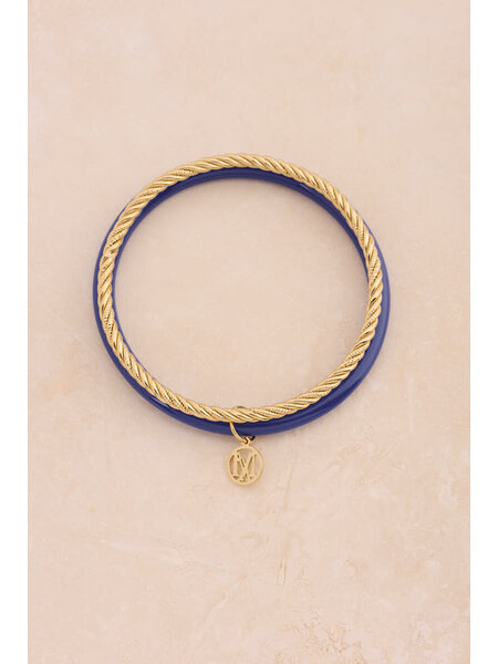 Bangle set thin cobalt MJ15845 Goud