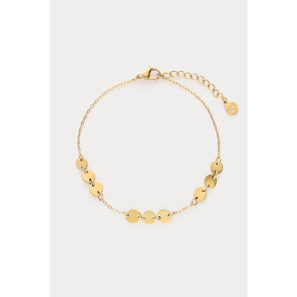 Armband 3x3 dots MJ14687 Goud