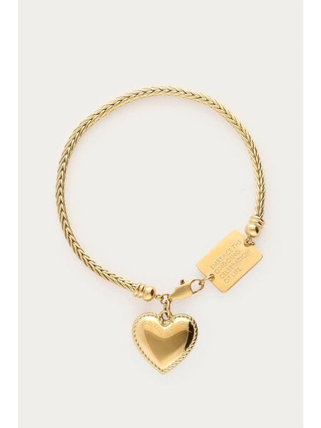 Bracelets heart plate MJ14126 Gold