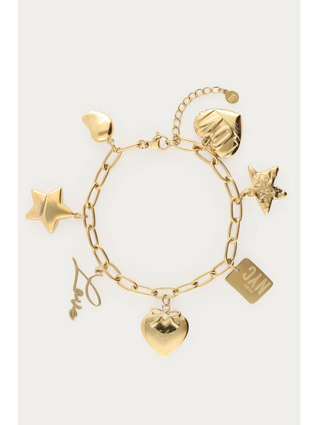 Bracelet charms New York MJ14314 Gold