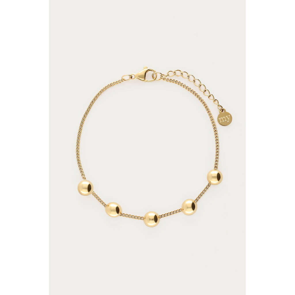 Armband 5 dots MJ14145 Goud