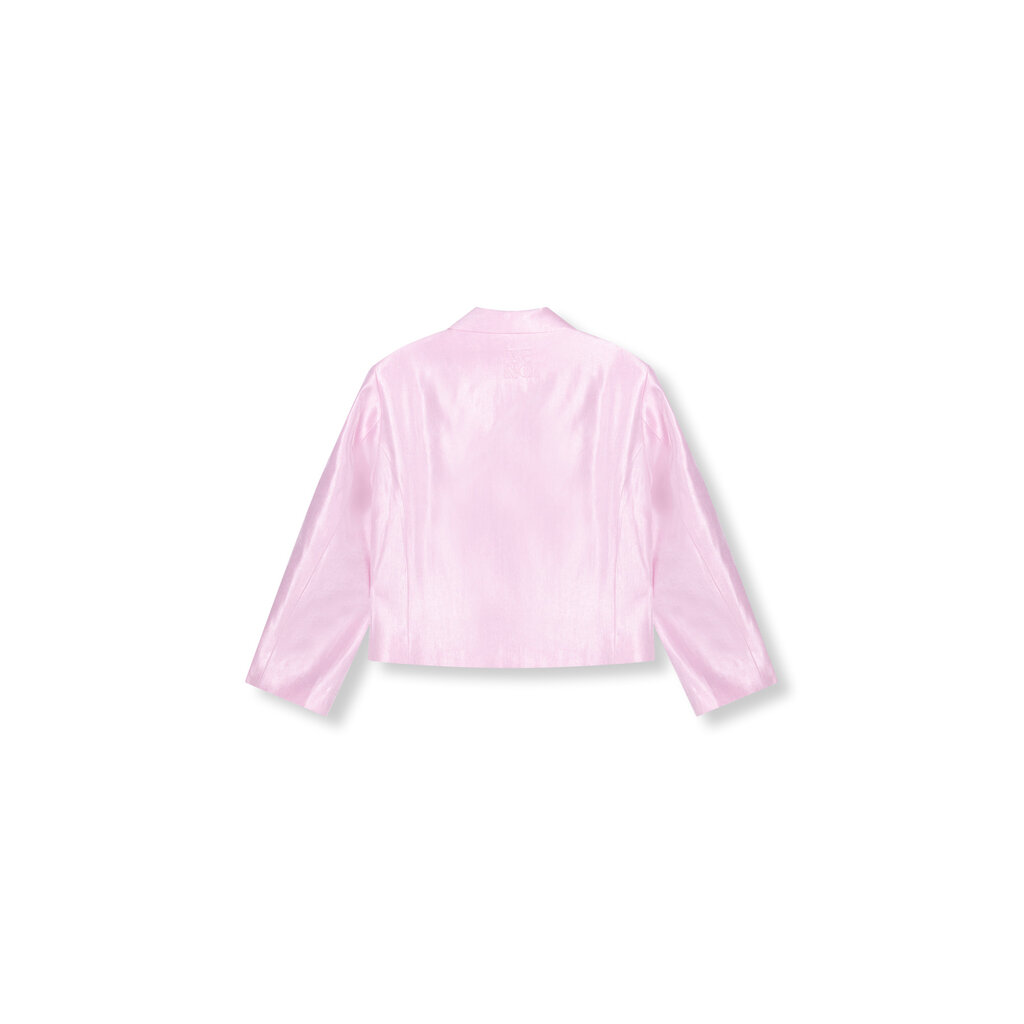 REFINED oversized cropped satin blazer JACKIE (R2603461940) soft pink
