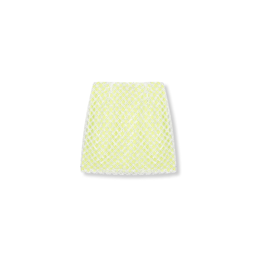 REFINED short sequin skirt YAEL (R2603266954) lime