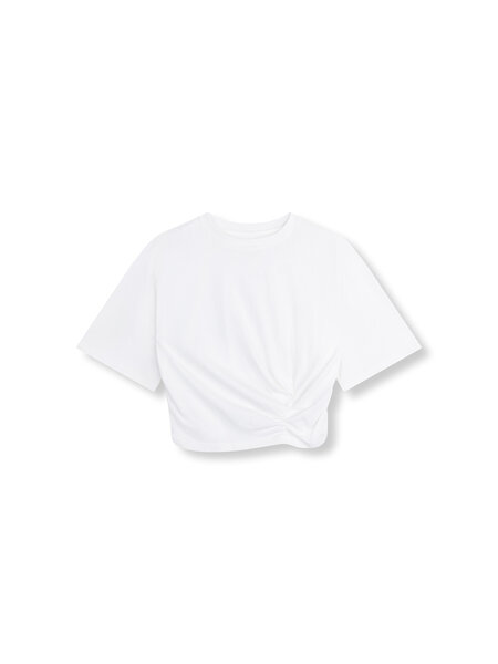 REFINED cropped knot t-shirt BARR (R2603717967) white