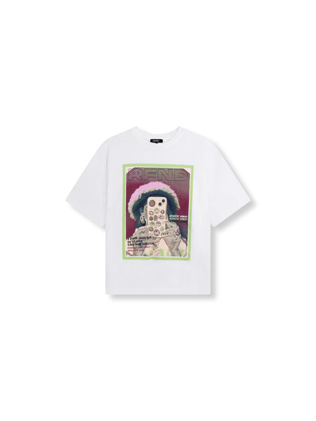 REFINED oversized men fit t-shirt LOUI (R2603711983) off white