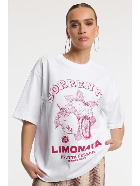 REFINED oversized t-shirt MAGGY (R2603711977) white