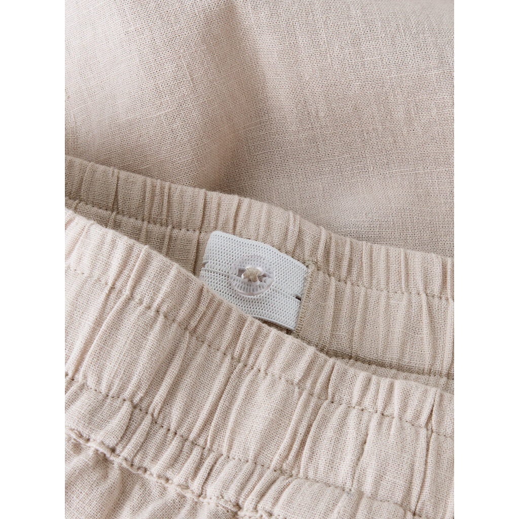 name it NKFFALINNEN WIDE PANT NOOS 13227397 Chateau Gray