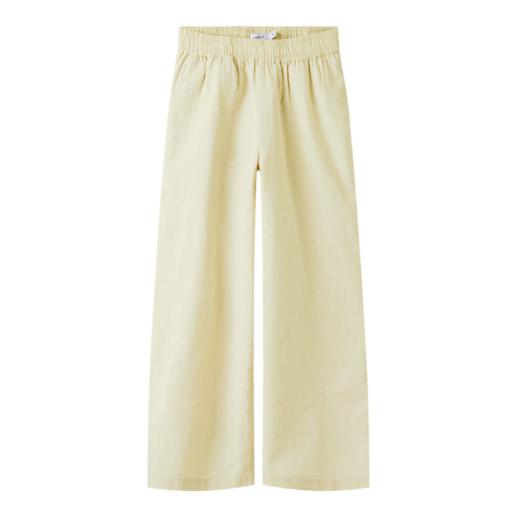 name it NKFFALINNEN WIDE PANT NOOS 13227397 Pear Sorbet