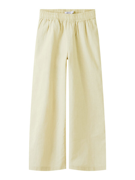 name it NKFFALINNEN WIDE PANT NOOS 13227397 Pear Sorbet