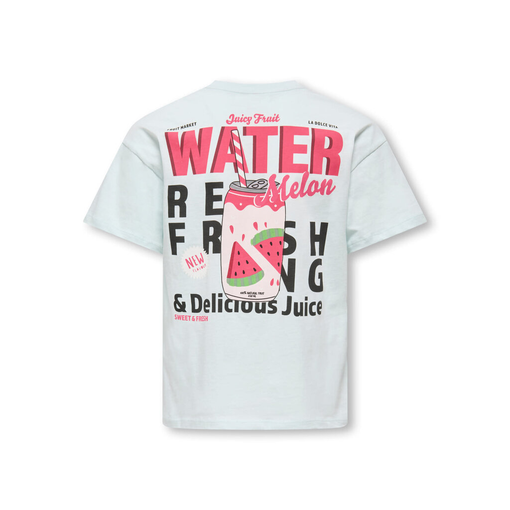 KIDS ONLY KOGCANA LIFE SS LOOSE PRINTED TOP JRS 15368763 Wan Blue Melon