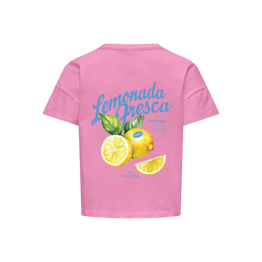 KIDS ONLY KOGMELLIE LIFE S/S LOOSE PRINT TOP JRS 15376066 Begonia Pink Lemon