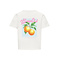 KIDS ONLY KOGMELLIE LIFE S/S LOOSE PRINT TOP JRS 15376066 Cloud Dancer Orange