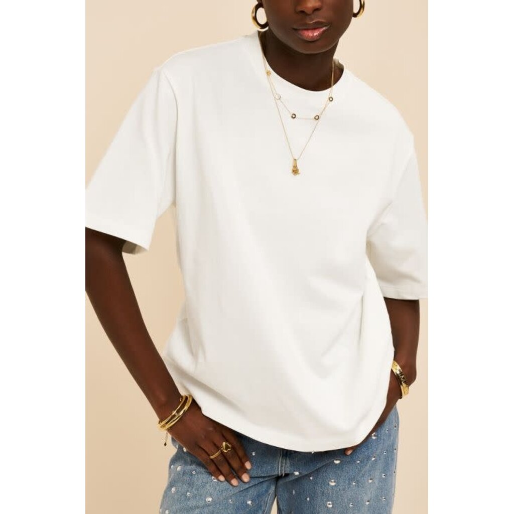 Oversized basic T-shirt MJ15543  Wit