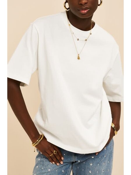 Oversized basic T-shirt MJ15543  Wit