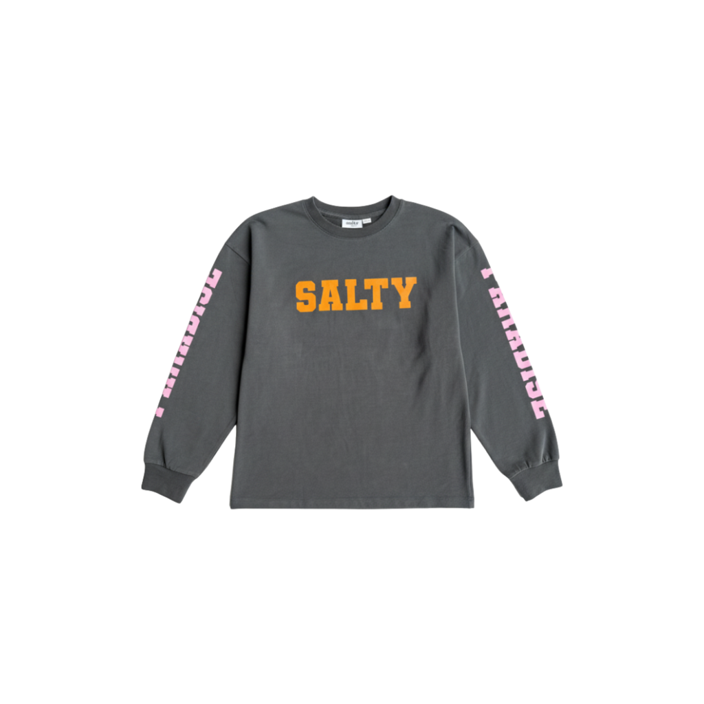 Salty Stitch Salty Paradise skater tee - Dark grey