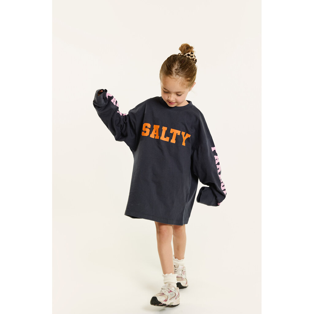 Salty Stitch Salty Paradise skater tee - Dark grey