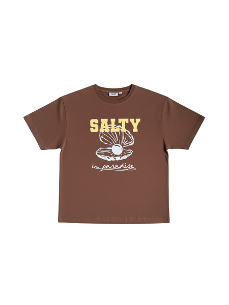 Salty Stitch Salty Pearl tee - Brown