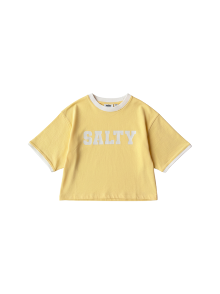Salty Stitch Salty cropped tee - Yellow