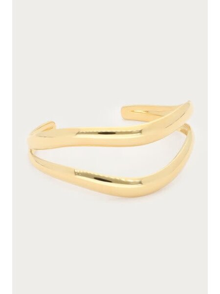 Bangle dubble swirl  MJ15366 Gold