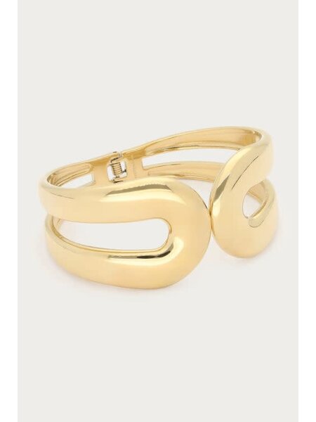 Bangle open u MJ15368 Goud