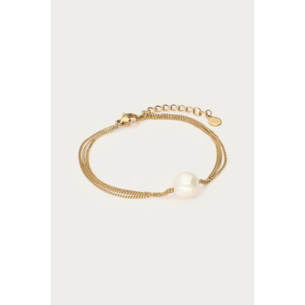 Armbands chains pearl MJ15367 Goud