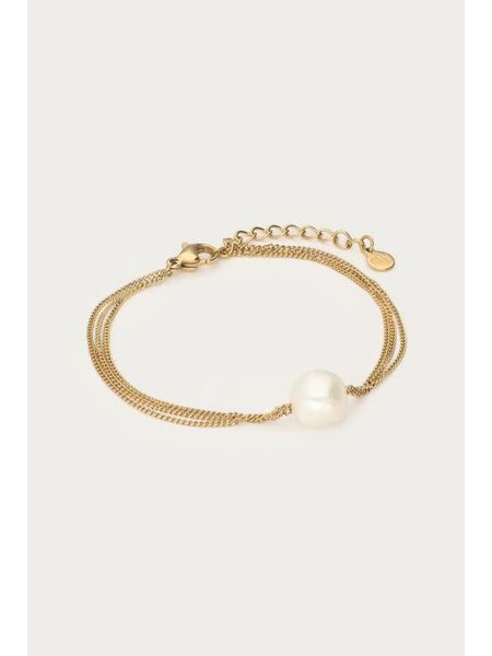 Armbands chains pearl MJ15367 Goud