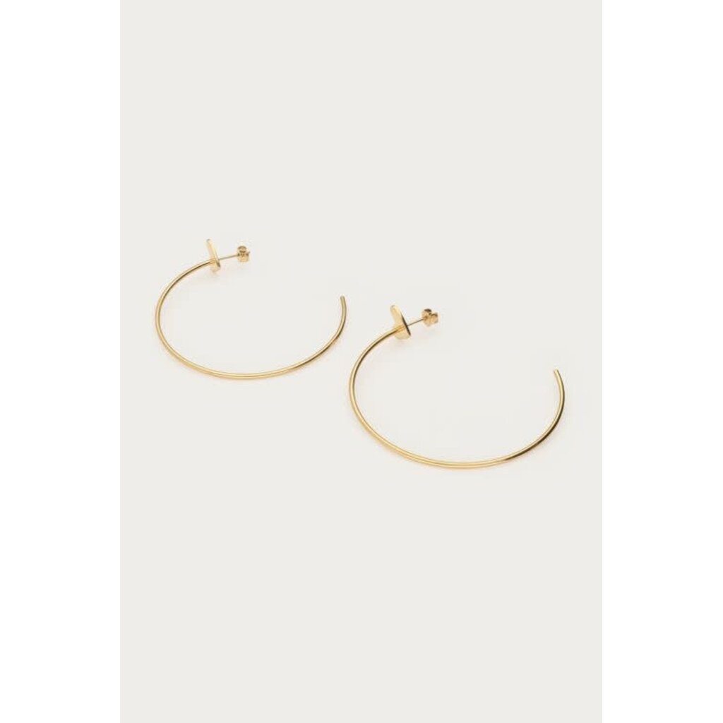 Oorbellens hoop hart MJ15508 Goud