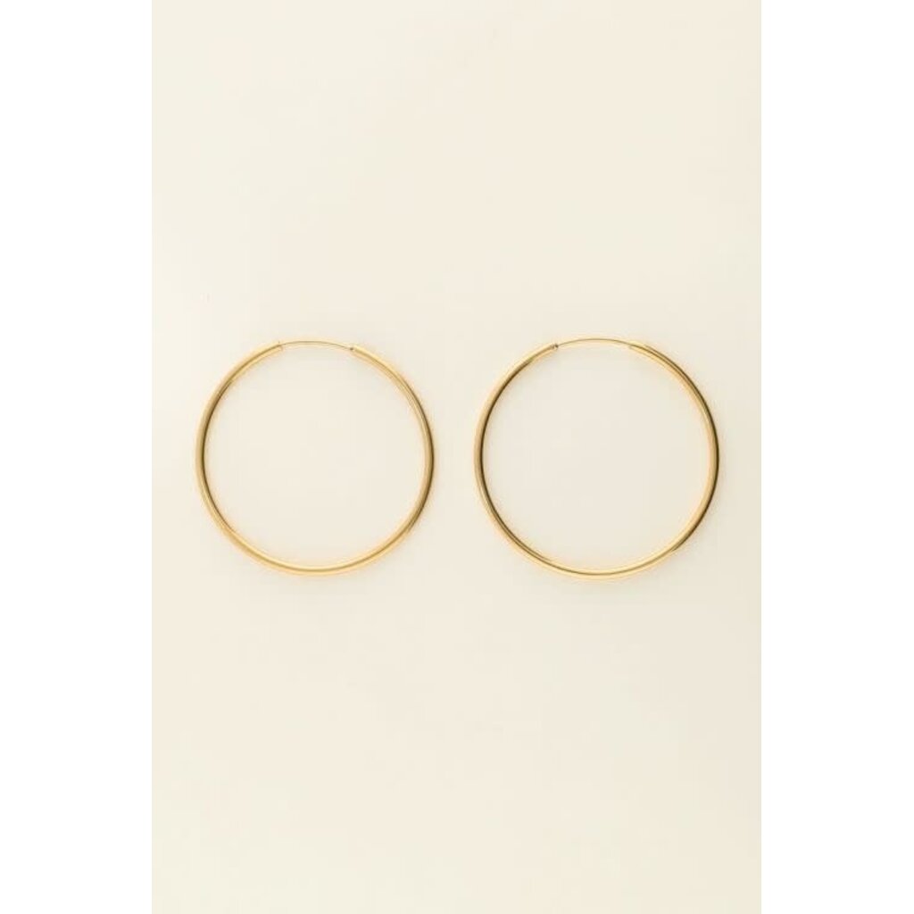 Oorbellens hoops big MJ08594 Goud