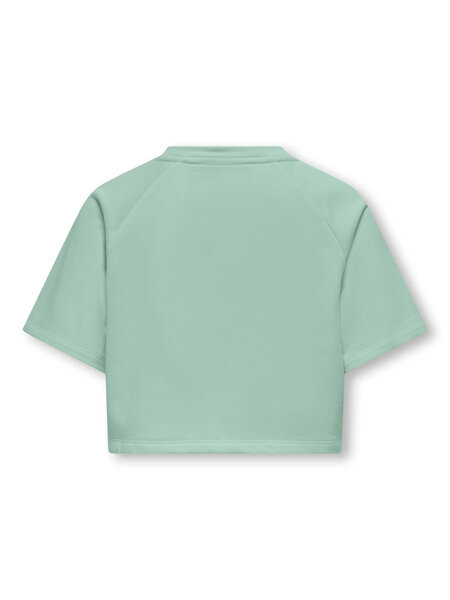 KIDS ONLY KOGCORA S/S PRINT O-NECK UB CS SWT 15354273 Aqua Foam Le Marais