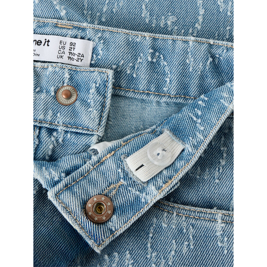name it NMFROSE WIDE JEANS 13252229 Light Blue DESTROY HEARTS